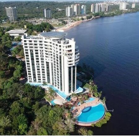Flat No Condominio Do Edificio Tropical Executive E Residence Com Vista Para O Rio Manaos Exterior foto