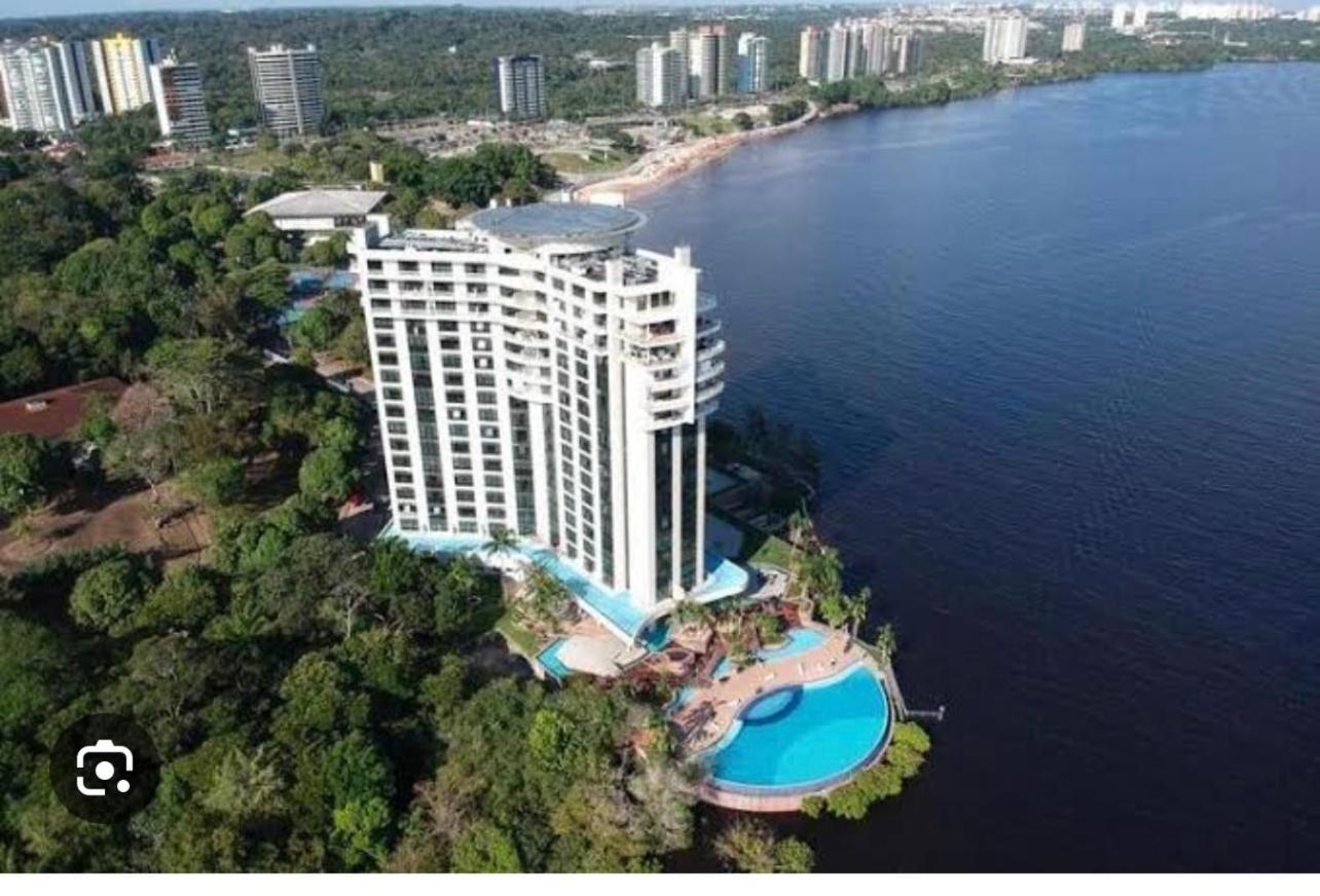 Flat No Condominio Do Edificio Tropical Executive E Residence Com Vista Para O Rio Manaos Exterior foto